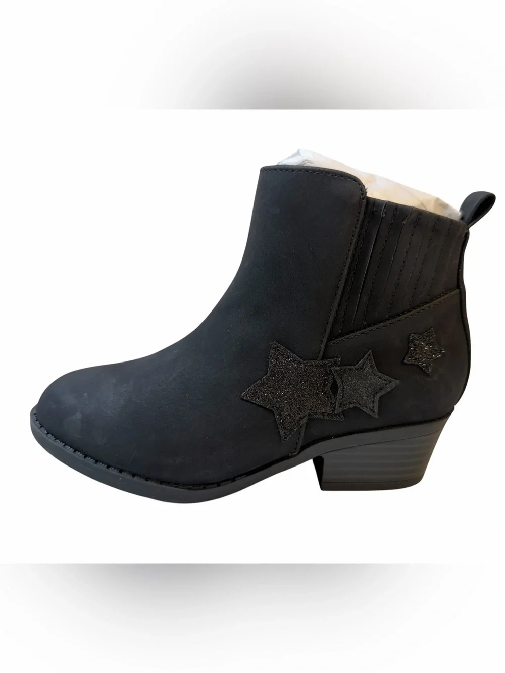 Blowfish Malibu Starling-K Western Booties Girls US 13 Black Star Boots NWOB
